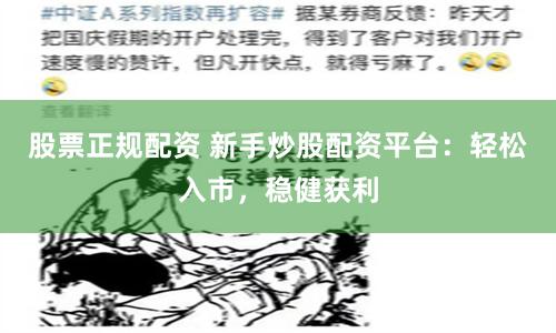 股票正规配资 新手炒股配资平台：轻松入市，稳健获利